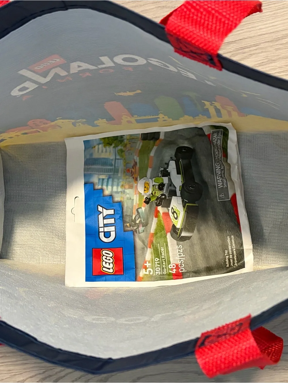 LEGO City LEGO set and LEGOLAND tote bag